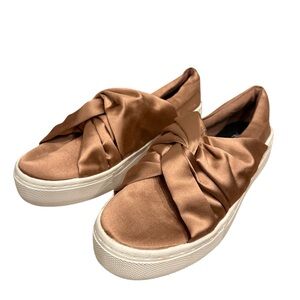 H&M Satin Knot Sneakers - Brown